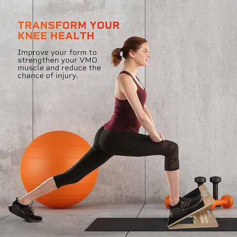 Portable Wood Slant Board for Calf Stretching Squats Calf Stretcher Physical Therapy Equipment Adjustable Incline Board for Knees Ankle Heel Feet Leg in Saudi Arabia