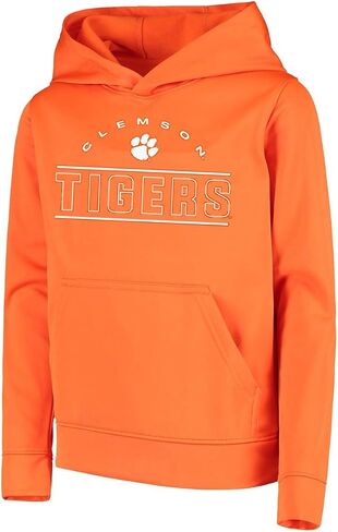 بلوفر من الصوف بغطاء للرأس من Outerstuff Clemson Tigers بمقاس شبابي وشعار الفريق (برتقالي، شبابي متوسط ​​-10/12) in Saudi Arabia