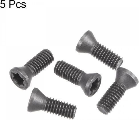 uxcell M3.5x10-D5.3 Torx Set Screws, Carbon Steel, for Replaces Carbide Insert CNC Lathe Turning Tool Holder, 5Pcs in Saudi Arabia