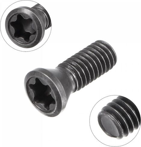 uxcell M3.5x10-D5.3 Torx Set Screws, Carbon Steel, for Replaces Carbide Insert CNC Lathe Turning Tool Holder, 5Pcs in Saudi Arabia