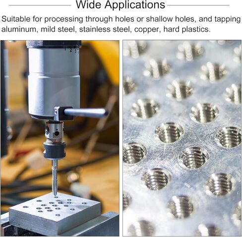uxcell Tap & Bit Sets, M5 x 0.5 H2 Left Hand Straight Flute Machine Thread Milling Tap, 4.5mm M35 Cobalt High Speed Steel (HSS-CO) Twist Drill Bit in Saudi Arabia