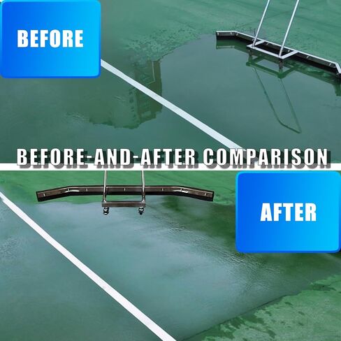 TNZMART ممسحة ملعب التنس ممسحة أرضية مزيل المياه مكنسة أرضية الملعب مع مقبض وعجلات معدات التنظيف الميدانية in Kuwait