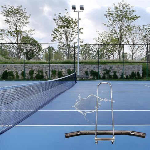 TNZMART ممسحة ملعب التنس ممسحة أرضية مزيل المياه مكنسة أرضية الملعب مع مقبض وعجلات معدات التنظيف الميدانية in Kuwait