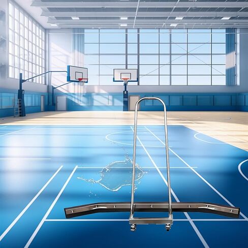 TNZMART ممسحة ملعب التنس ممسحة أرضية مزيل المياه مكنسة أرضية الملعب مع مقبض وعجلات معدات التنظيف الميدانية in Kuwait