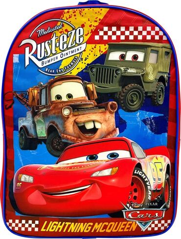 حقيبة ظهر مدرسية للأطفال من Ruz مقاس 15 بوصة (Cars Rust-Eze)، مقاس كبير in Kuwait