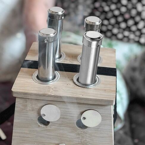 6 قطع من KALLORY موكسا انتهازي الكى الوخز بالإبر موكسا الوخز بالإبر موكسا مخروط صندوق موكسا انتهازي لتصلب العضلات الكى انتهازي حامل مخروط موكسا لأداة التدليك in Kuwait