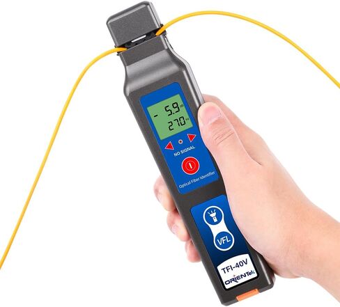 TFI-40V معرف الألياف البصرية الطول الموجي 800nm ​​إلى 1700nm، معرف الألياف الضوئية كاشف الألياف الحية مع VFL 10mW LED in Kuwait