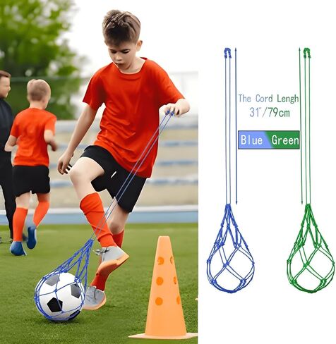 شبكة كرة القدم لركلة كرة القدم مع وسادات للركبة، قطعتان من معدات تدريب كرة القدم تناسب حجم الكرة 3، 4، 5، شبكة تدريب كرة القدم المنفردة للشباب البالغين in Kuwait