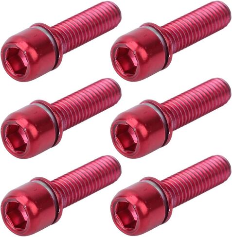 Ejoyous Bike Stem Bolt, M5x18mm Stem Screw Tapered Head Bolt with Spacer Washers for Bike Steering Handlebar Parts in Saudi Arabia