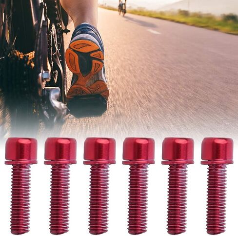 Ejoyous Bike Stem Bolt, M5x18mm Stem Screw Tapered Head Bolt with Spacer Washers for Bike Steering Handlebar Parts in Saudi Arabia