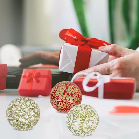 Sosoport 3 قطع من كرات السيراميك والأجرام السماوية الخزفية كرات زخرفية من السيراميك كرات عائمة للطاولة كرات مركزية لوعاء سلة المزهرية in Kuwait