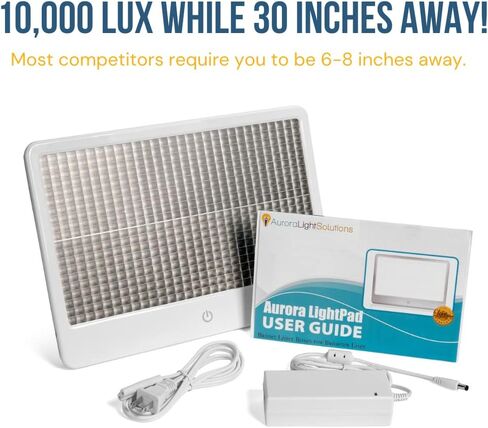 Alaska Northern Lights Aurora LightPad Max - 10,000 LUX صندوق العلاج بالضوء الساطع - أكثر من 115,000 مباع! - شركة مقرها الولايات المتحدة in Saudi Arabia