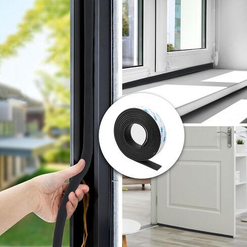 شريط مطاطي، شرائط مطاطية ذاتية اللصق، شرائط مطاطية صلبة، شرائط مطاطية DIY، Schalldämmung فعالة، Bodenschutz، stoßfest، Isolierung (1 "عرض × 1/8" سمك × 10 بوصات طول) in Saudi Arabia