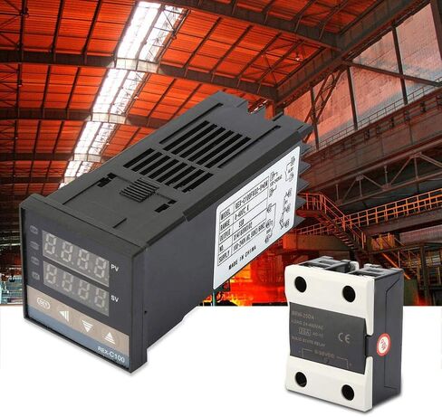 AC 110-240V Digital PID Temperature Controller Kits with 25A Solid-State Relay + 1m M6 K Type Thermocouple in Saudi Arabia