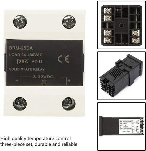 AC 110-240V Digital PID Temperature Controller Kits with 25A Solid-State Relay + 1m M6 K Type Thermocouple in Saudi Arabia