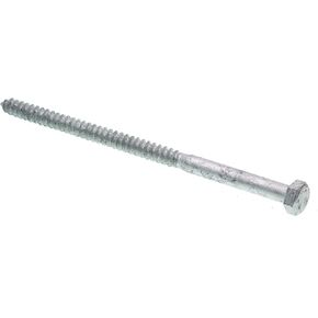 Prime-Line 9056011 Hex Lag Screws, 5/16 In. X 6 In., A307 Grade A Hot Dip Galvanized (50 Pack)