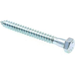 Prime-Line 9056997 Hex Lag Screws, 1/2 In. X 4-1/2 In., A307 Grade A Zinc Plated Steel (25 Pack)