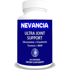 Ultra Joint Support with Glucosamine, Chondroitin, Turmeric, MSM, Boswellia, Methionine, Supports Joint Health, Joint Comfort, Joint Mobility & Joint Stability, 60 Capsule, 20-Day Supply
