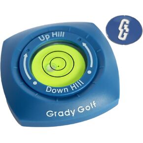 Golf Green Reader with Magnetic Golf Ball Marker - Golf Training aid with Ball Marker Level to Improve Your Golf Practice. Putting Trainer for The Perfect putt and Great Golf Gifts. Sky Blue