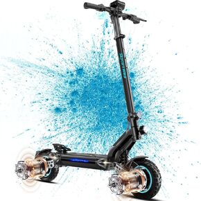 Skycore RS3 Electric Scooter Adults - Max 40 MPH, 3200W Dual Motors, Max 40 Miles Long Range, Double Suspension, Double Braking System, Foldable, LCD Display - Scooter for Adults
