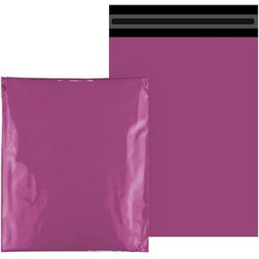 6.5"x10" (17cm x 26cm) 200pcs Magenta Purple Poly Bag Mailers Plastic Packaging Mailing Shipping Bag Waterproof and Tear-Proof Strong Self Adhesive Multipurpose Envelope Small Medium Large