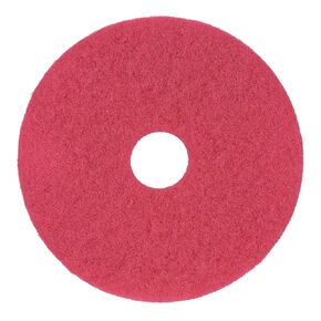 Boardwalk Buffing Floor Pads, 17" Diameter, Red, 5/Carton