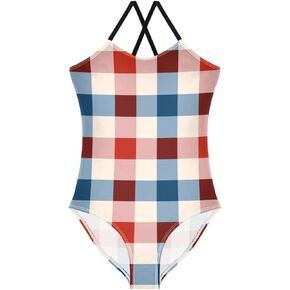 Ollabaky Girls One Piece Swimsuit Bathing Suit Beachwear 3-10T