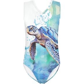 Xhuibop One Piece Swimsuits for Girls Beachwear Bathing Suits 3-14