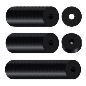50 Pcs Rubber Washers 3/4 Inch OD X 1/4 Inch ID X 1/4 Inch Thickness Black Round Rubber for Household Faucets Household Appliances Washers Flat Washers
