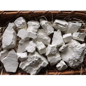Kaolin Edible Clay Chunks, 4 oz (113 g), Natural for Eating