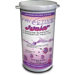 TriActive Biotics™ Junior for Kids – Powder - Probiotics, Prebiotic Blend with 6 Billion CFU - Digestive Enzymes Supplement for Kids - Helps Support Gut Health, Immune Defense