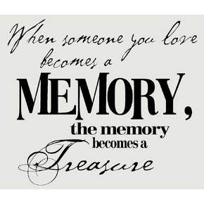Someone You Love -Memorial Wall Decor - in Memory of Decals - Memory Wall Decal - in Loving Memory Wall Decals - Die Cut Adhesive Wall Lettering Vinyl Decal Sayings - Made in USA - 11.5"x10" Black