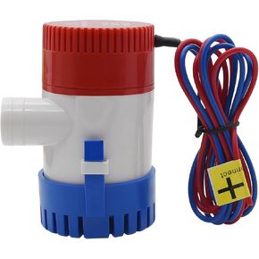 KAOLALI Submersible Bilge Water Pump, 12V 1100GPH High Flow Efficient Non-Auto Electric Marine Bilge Pump for Boats, Cruisers, Yachts, RVs