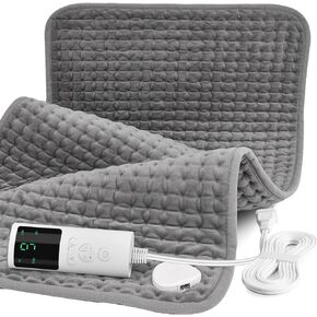 17" x 33" Heating Pad for Back & Peiroid Cramps Large Size, Portable Dry & Moist Heat Pad with 9 Heat Settings & 4 Timers, Auto Shut Off, Machine Washable, for Neck, Shoulder, Leg Pain Relief