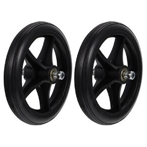 Healifty 2pcs 7 Inch Wheel Replacement for Wheelchairs, Wheelchair Caster Assembly Heavy Duty Front Wheelchair Wheel
