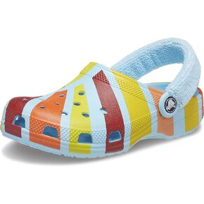 Crocs Unisex-Child Classic Graphic Clog with Terry Cloth Backstrap