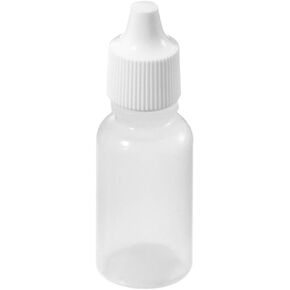 luzen 25PCS 5ML Empty Plastic Dropper Bottles, Great for Solvents, Light oils, Paint, Essence, Electronic cigarettes, Eye drops, Saline, etc.