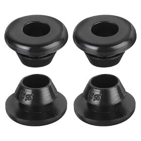 uxcell 10Pcs Rubber Grommets 8mm Mount Dia, for 6mm ID Rubber Hole Plugs Rubber Wiring Grommets for Firewall Cable Wire Protecting, Black