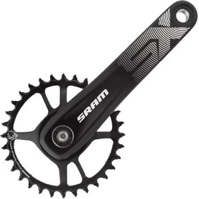 SRAM SX Eagle 12-Speed Crankset - 175mm, 32t, Black, Aluminum, Power Spline Spindle Interface