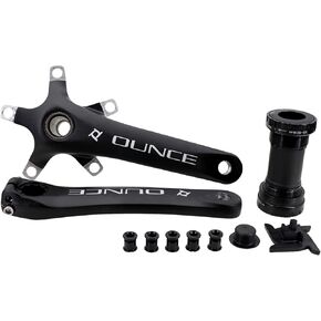 DJC Prowheel Road Bike crankset 110bcd Build-in Spindle Hollow tech and BSA Bottom Bracket 170mm 172.5mm