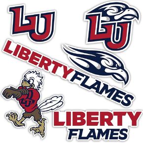Desert Cactus Liberty University Stickers Flames Vinyl Decals Laptop Water Bottle Car Scrapbook 13.43x10.98 Sheet T2 (Type 2)