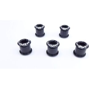 Alloy Single Speed Chainring Bolts - 6.5mm Bolt / 4.0mm Nut - 5 pcs