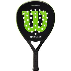 Wilson Blade Junior V2 Padel Racket - Black/Neon Green