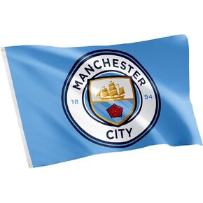 Desert Cactus Manchester City Flag Man City Cityzens MCFC Football Soccer Indoor Outdoor 3x5 feet Banner (Flag 1)