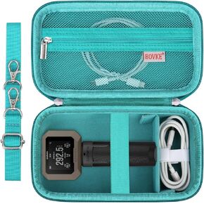 BOVKE Carrying Case Compatible with Garmin Xero C1 Pro Compact Chronograph for Range Shooting, Garmin Xero C1 Pro Travel Storage Bag with Extra Space for Charging Cables, Power Bank, Brown