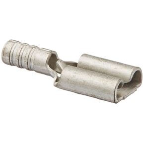 NSI F22-187-2 Uninsulated Female Disconnect, 22-18 Wire Size, 0.187" x 0.020" Tab Size