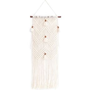 SOLID OAK Macrame Wall Hanger Kit - Chevrons & Tassels