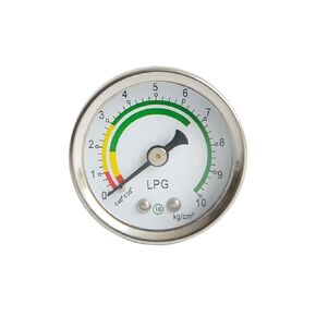 Gas Pressure Gauge, 40mm Dial Size, 0-10kg/cm², M8*0.75 Brass Axial Connection, for RV Camper QCC1 Type1 Cylinder BBQ Gas Grill Heater