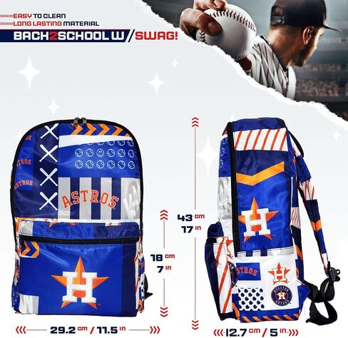 حقيبة ظهر كاملة الحجم من مجموعة Pro Specialities Group Houston Astros، سلع هدايا مرخصة لمحبي Astros TM1883 (حقائب البالغين من سلسلة الشوارع) بضائع هيوستن للنساء in Saudi Arabia