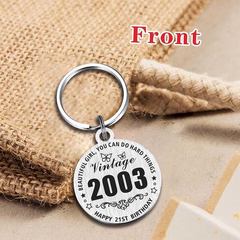 Resdink 25th Birthday Gifts for Women Men - 2024 Keychain for 25 Years old Her Him Birthday Present, Happy 25th Bady Key Chain in Saudi Arabia